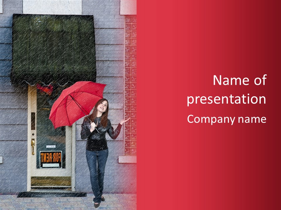 Water People Female PowerPoint Template