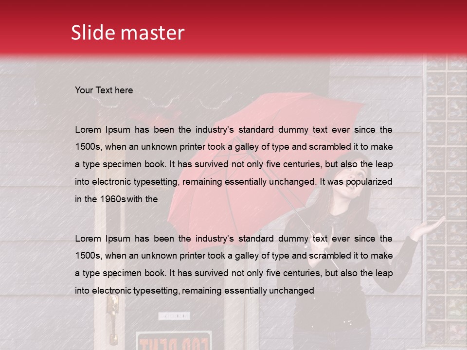 Water People Female PowerPoint Template