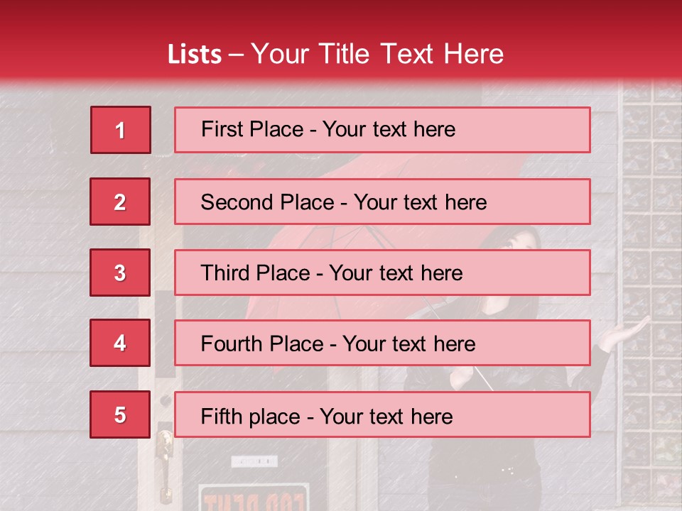 Water People Female PowerPoint Template