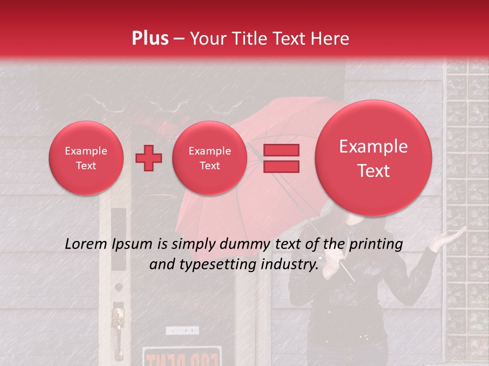 Water People Female PowerPoint Template