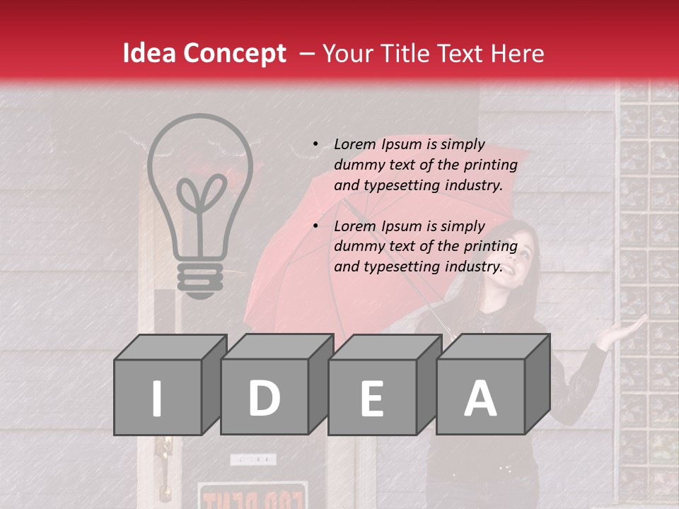 Water People Female PowerPoint Template