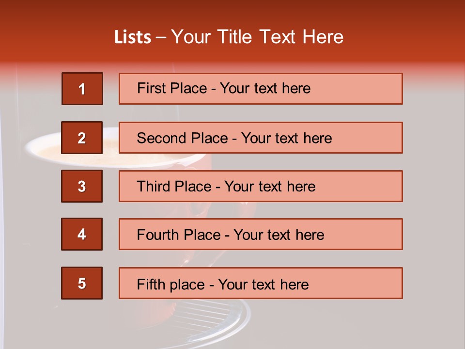 Hot Traditional Cappuccino PowerPoint Template
