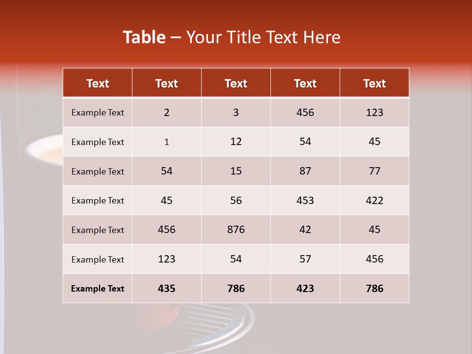 Hot Traditional Cappuccino PowerPoint Template