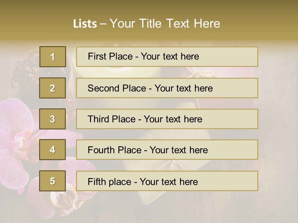Luxury Orchid Beautiful PowerPoint Template