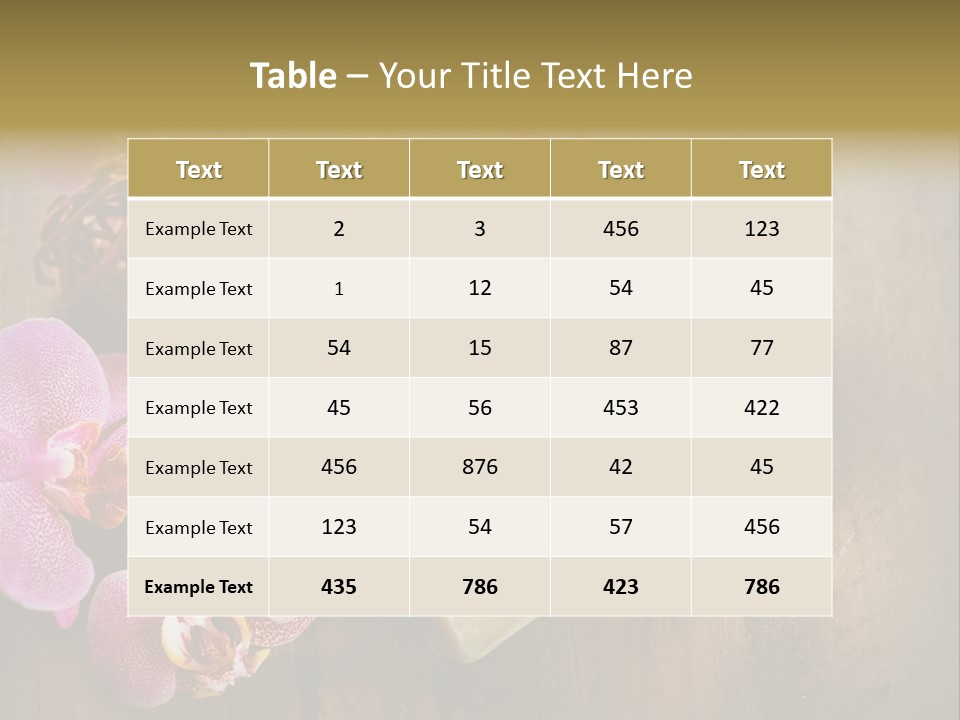 Luxury Orchid Beautiful PowerPoint Template