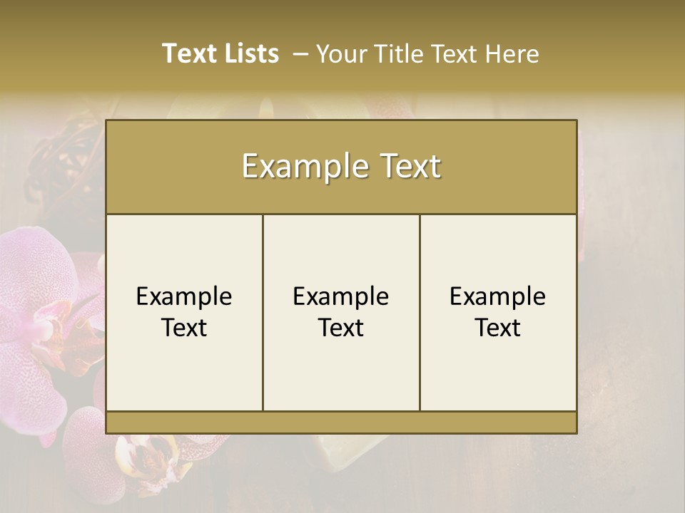 Luxury Orchid Beautiful PowerPoint Template