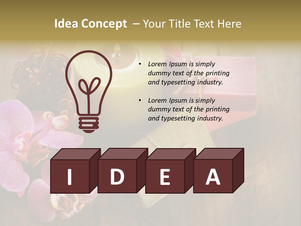 Luxury Orchid Beautiful PowerPoint Template