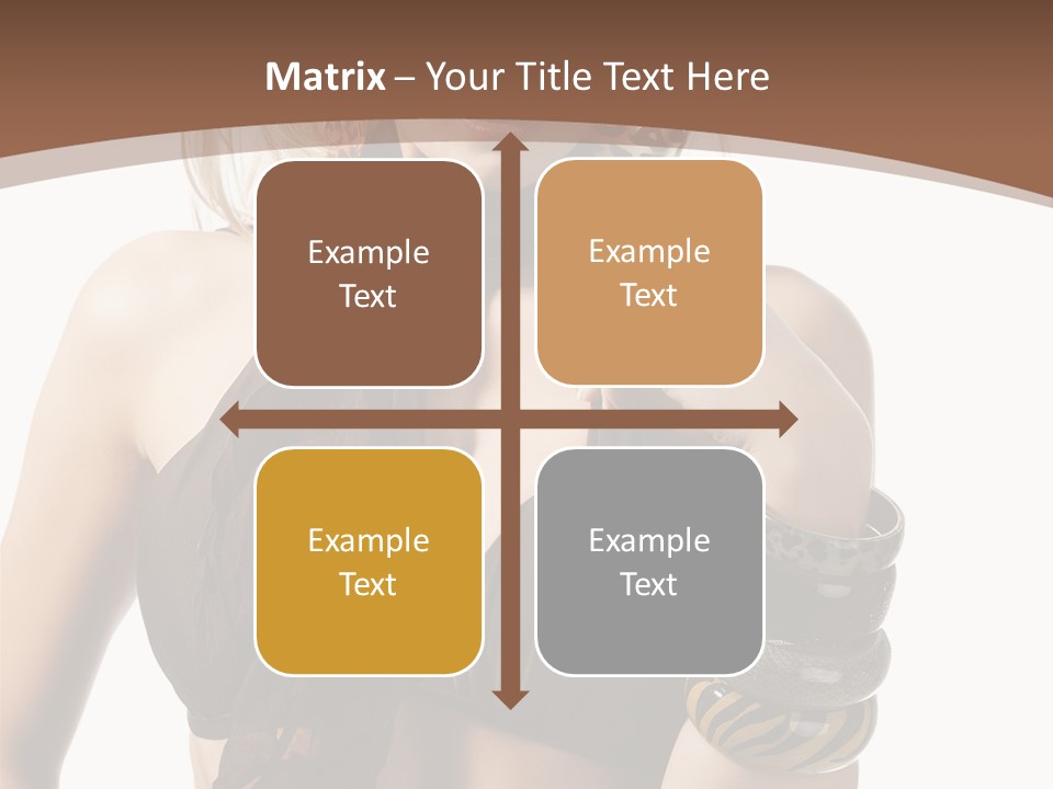 Hairstylish Swimsuit Scarf PowerPoint Template