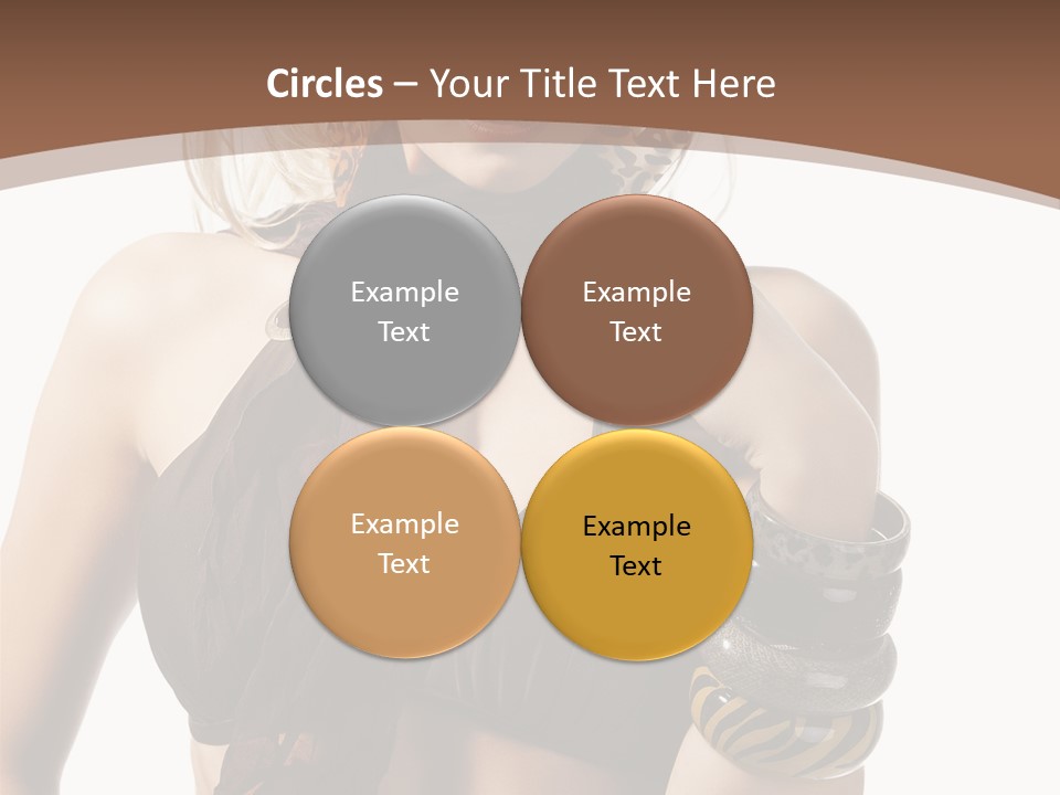 Hairstylish Swimsuit Scarf PowerPoint Template