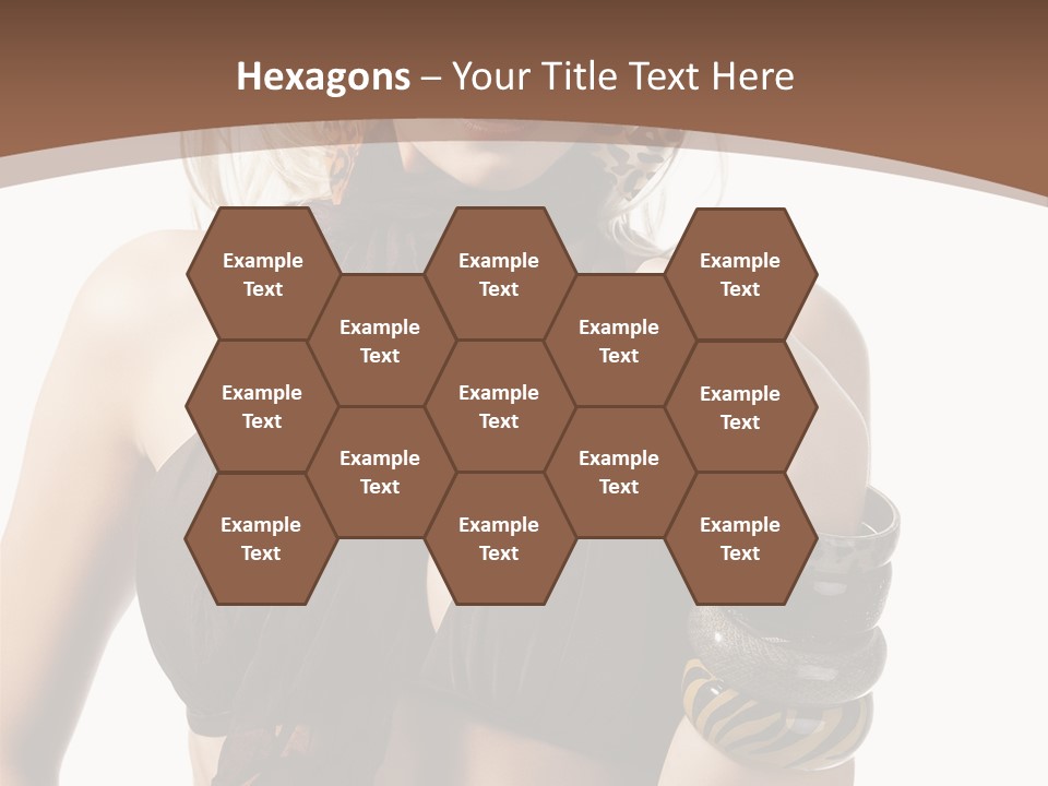 Hairstylish Swimsuit Scarf PowerPoint Template