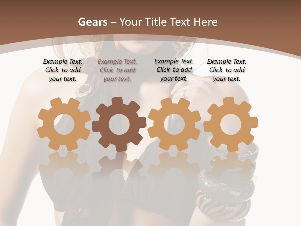 Hairstylish Swimsuit Scarf PowerPoint Template