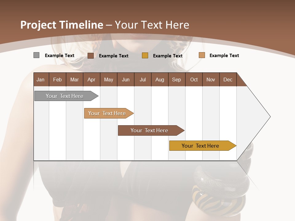 Hairstylish Swimsuit Scarf PowerPoint Template