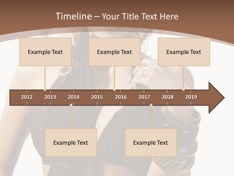 Hairstylish Swimsuit Scarf PowerPoint Template