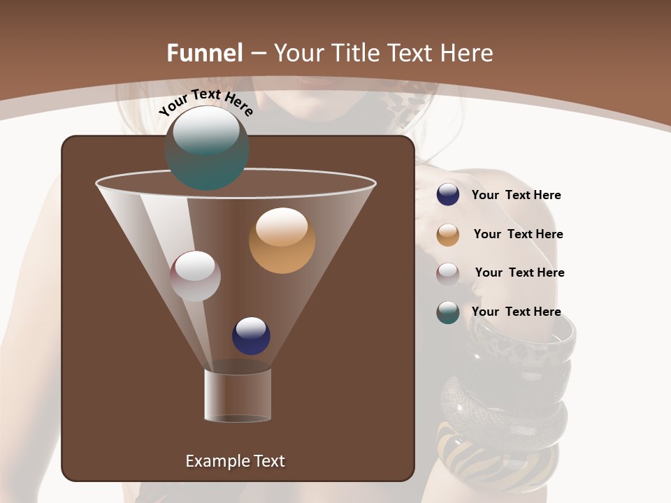 Hairstylish Swimsuit Scarf PowerPoint Template