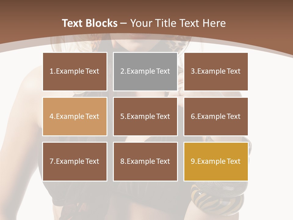 Hairstylish Swimsuit Scarf PowerPoint Template