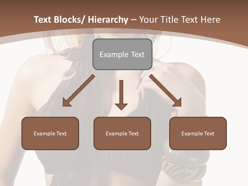 Hairstylish Swimsuit Scarf PowerPoint Template