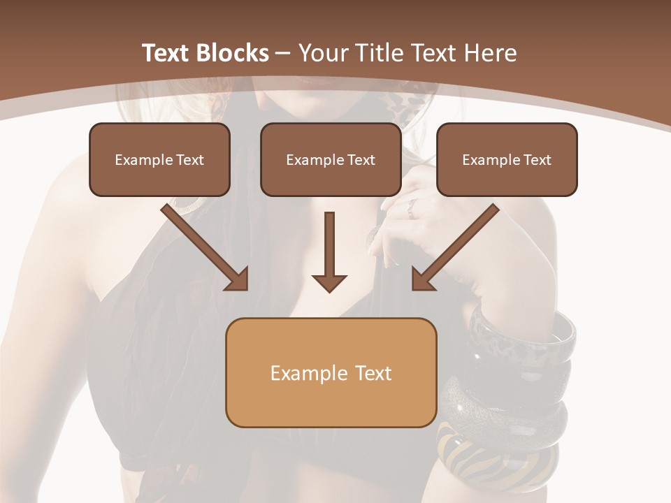 Hairstylish Swimsuit Scarf PowerPoint Template