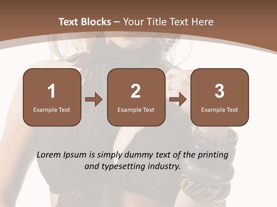 Hairstylish Swimsuit Scarf PowerPoint Template