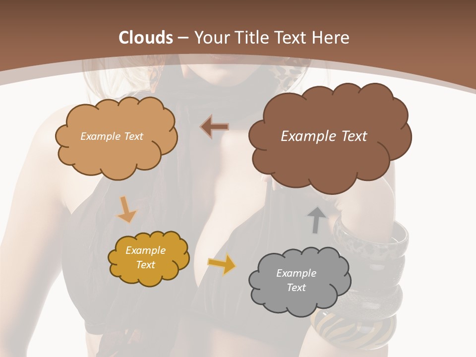 Hairstylish Swimsuit Scarf PowerPoint Template