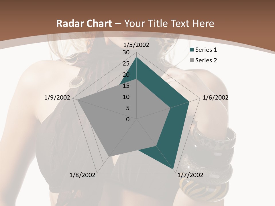 Hairstylish Swimsuit Scarf PowerPoint Template