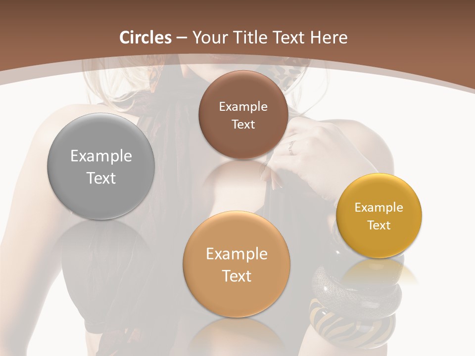 Hairstylish Swimsuit Scarf PowerPoint Template