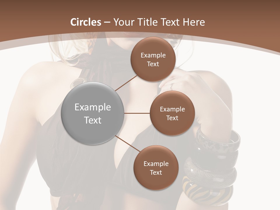 Hairstylish Swimsuit Scarf PowerPoint Template