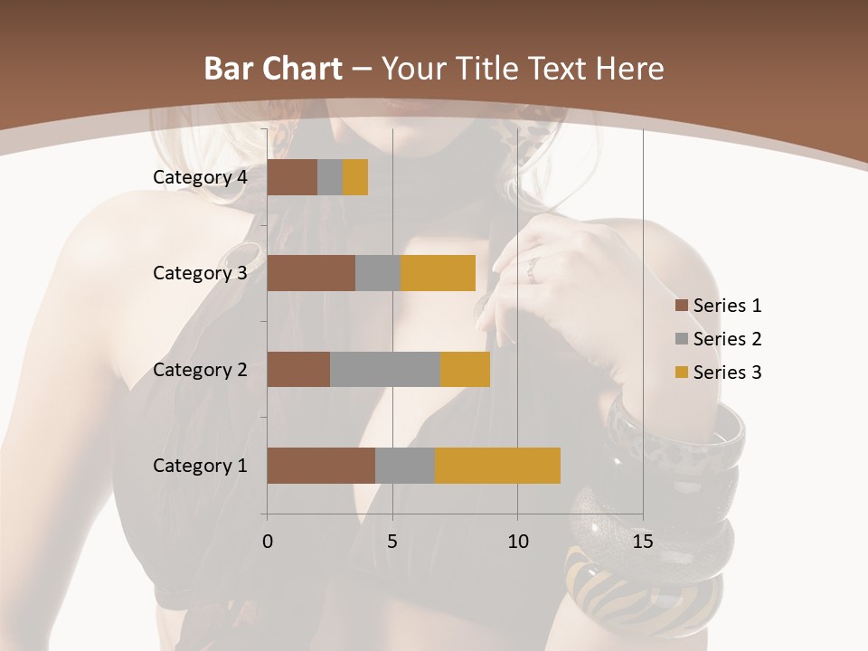 Hairstylish Swimsuit Scarf PowerPoint Template