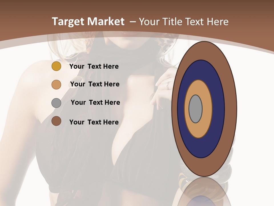 Hairstylish Swimsuit Scarf PowerPoint Template