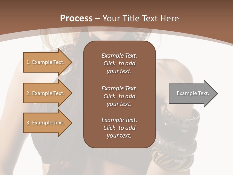 Hairstylish Swimsuit Scarf PowerPoint Template