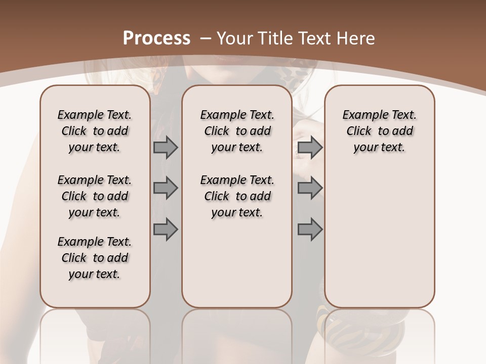 Hairstylish Swimsuit Scarf PowerPoint Template