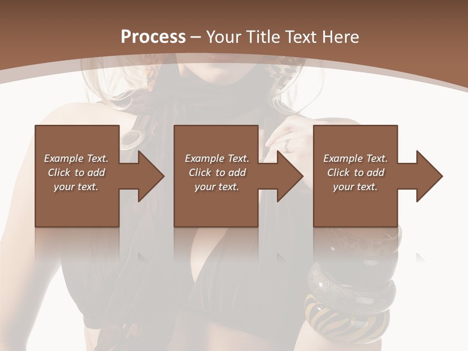 Hairstylish Swimsuit Scarf PowerPoint Template