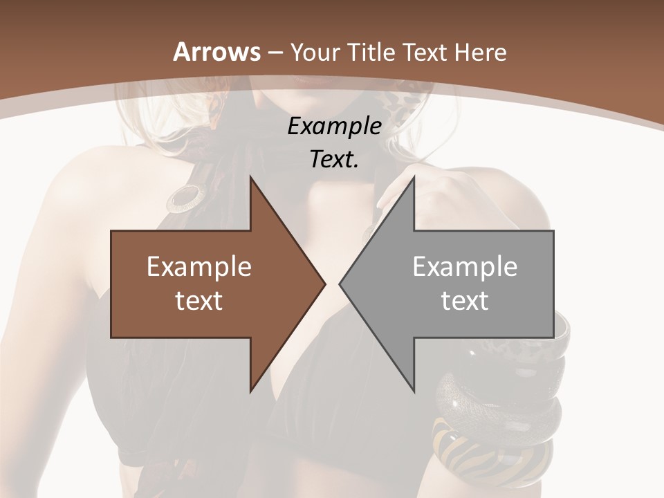 Hairstylish Swimsuit Scarf PowerPoint Template