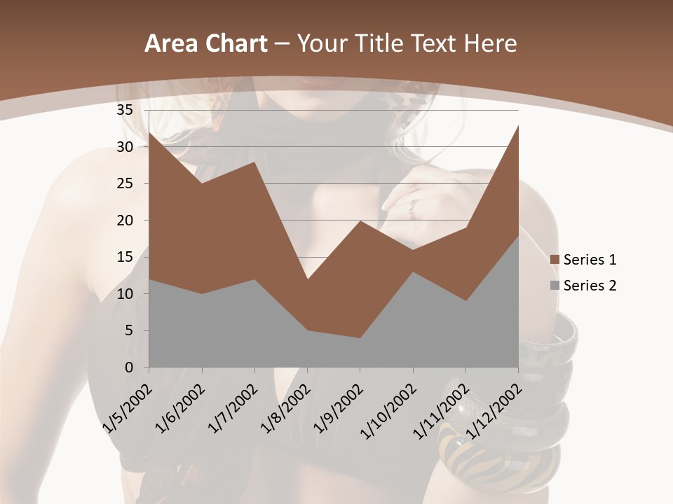 Hairstylish Swimsuit Scarf PowerPoint Template