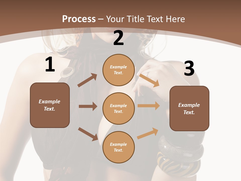 Hairstylish Swimsuit Scarf PowerPoint Template