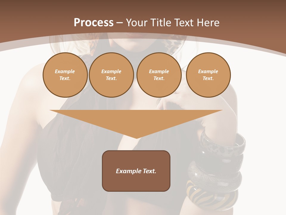 Hairstylish Swimsuit Scarf PowerPoint Template