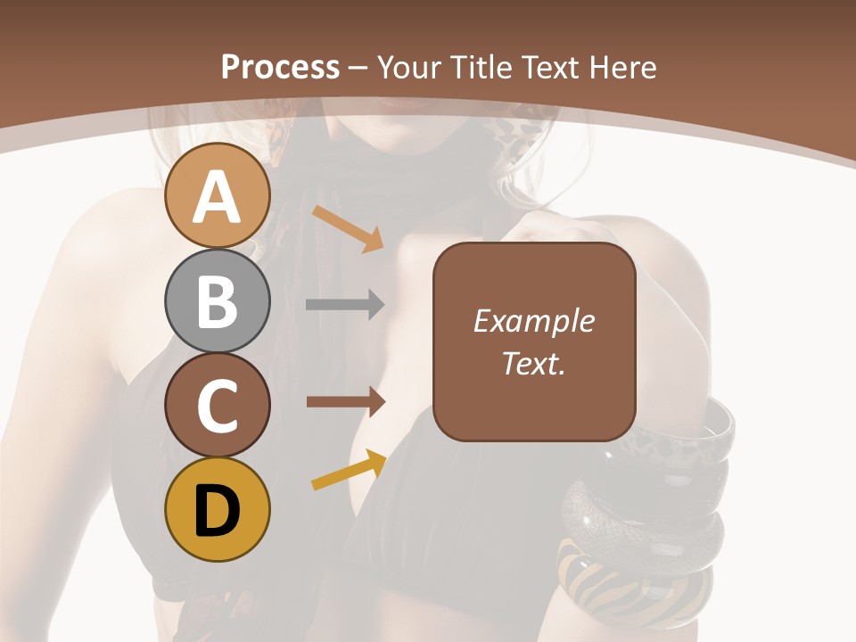 Hairstylish Swimsuit Scarf PowerPoint Template