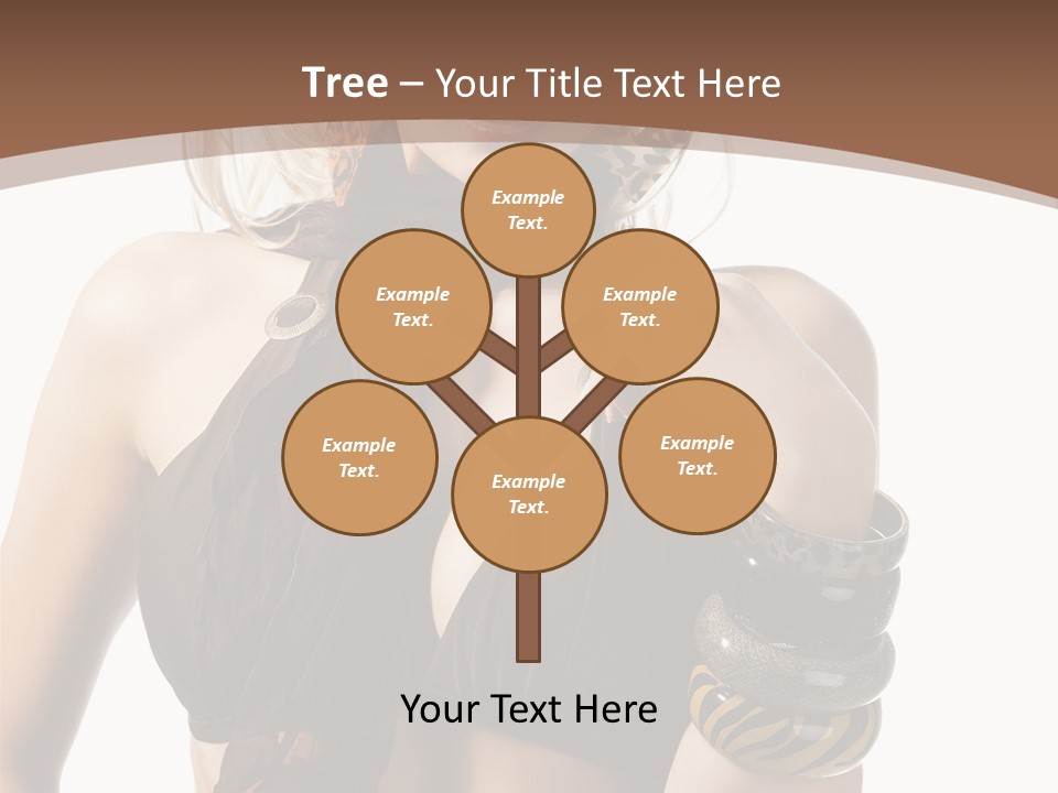 Hairstylish Swimsuit Scarf PowerPoint Template