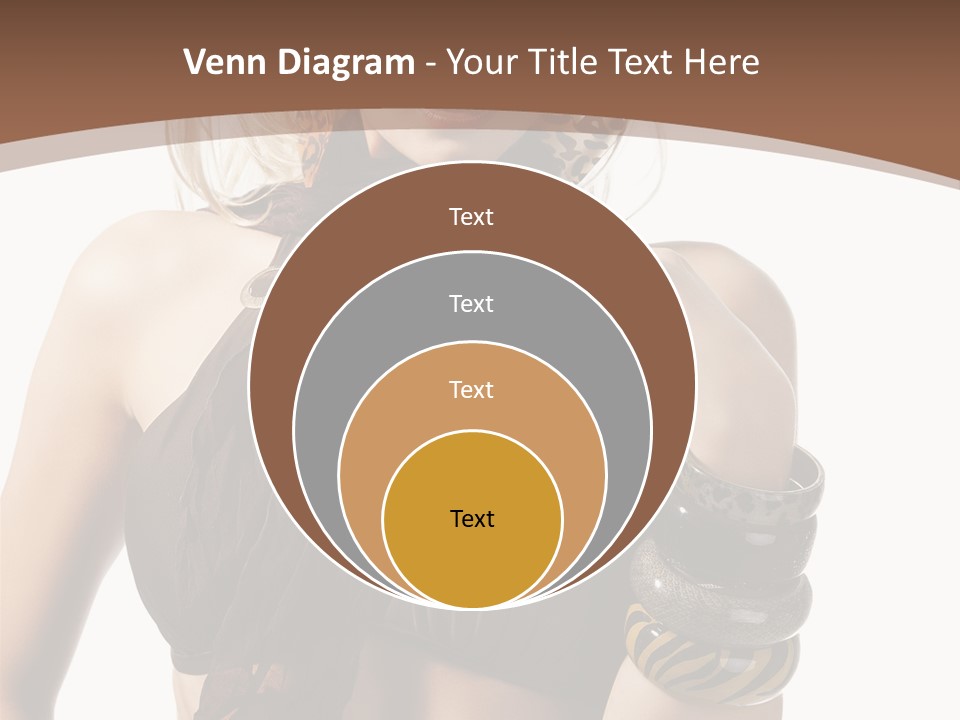 Hairstylish Swimsuit Scarf PowerPoint Template