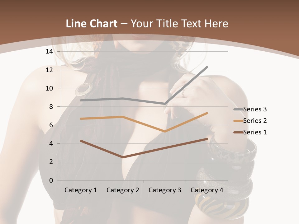 Hairstylish Swimsuit Scarf PowerPoint Template