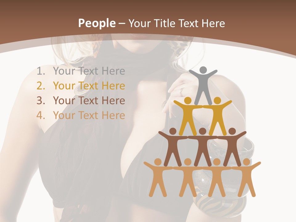 Hairstylish Swimsuit Scarf PowerPoint Template