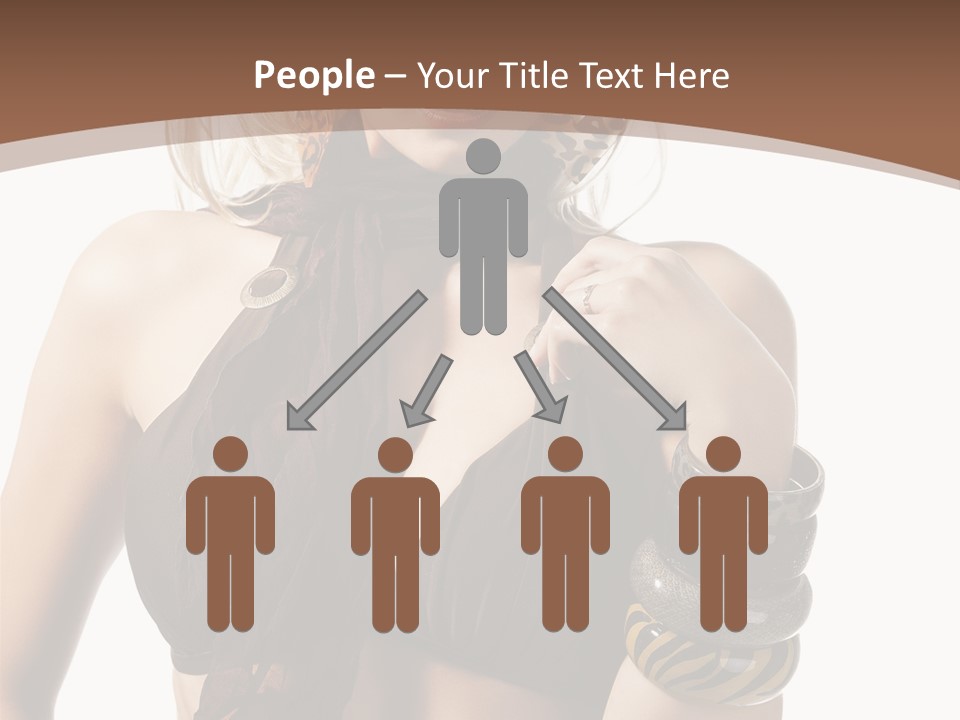 Hairstylish Swimsuit Scarf PowerPoint Template