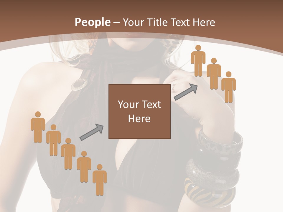 Hairstylish Swimsuit Scarf PowerPoint Template