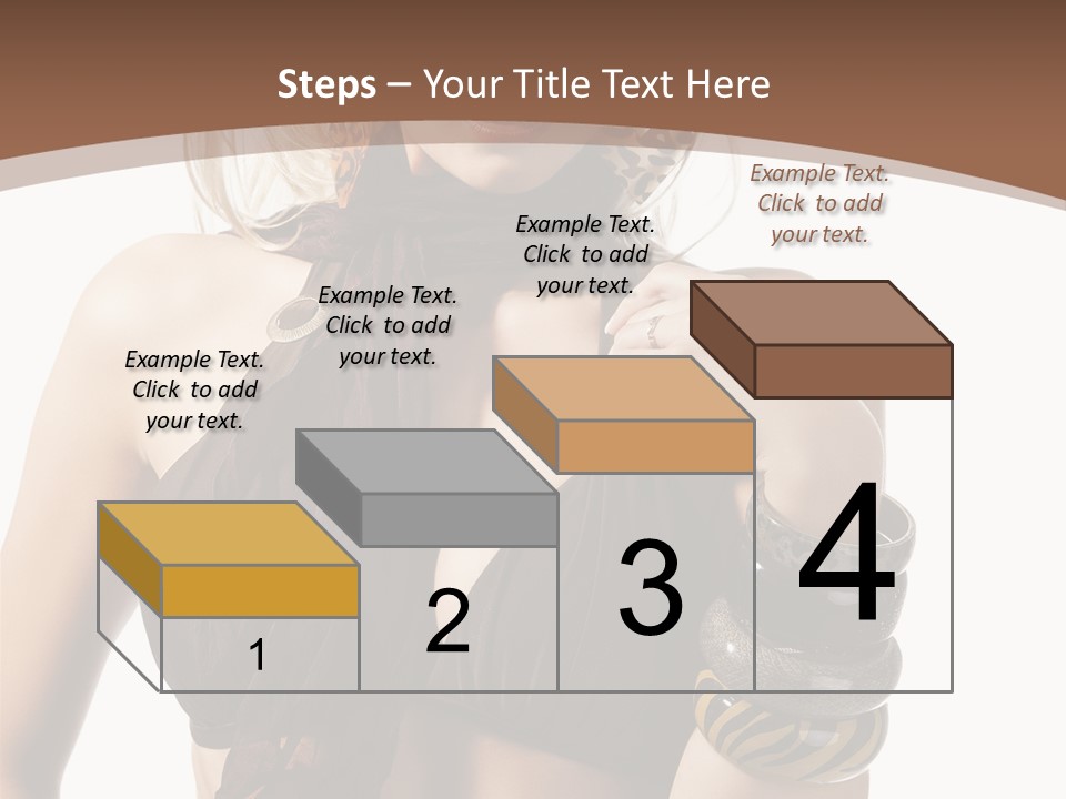 Hairstylish Swimsuit Scarf PowerPoint Template