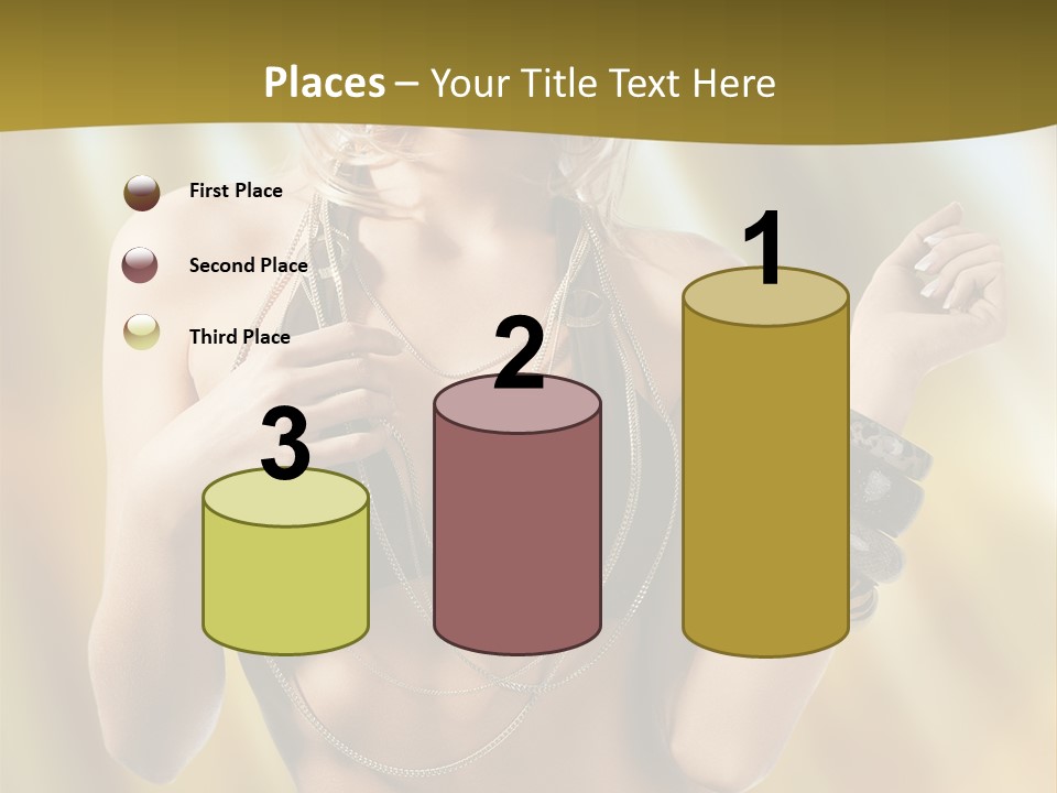 Underwear Provocative Summer PowerPoint Template