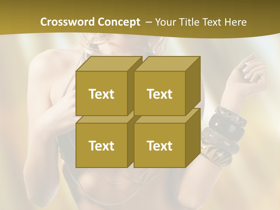 Underwear Provocative Summer PowerPoint Template