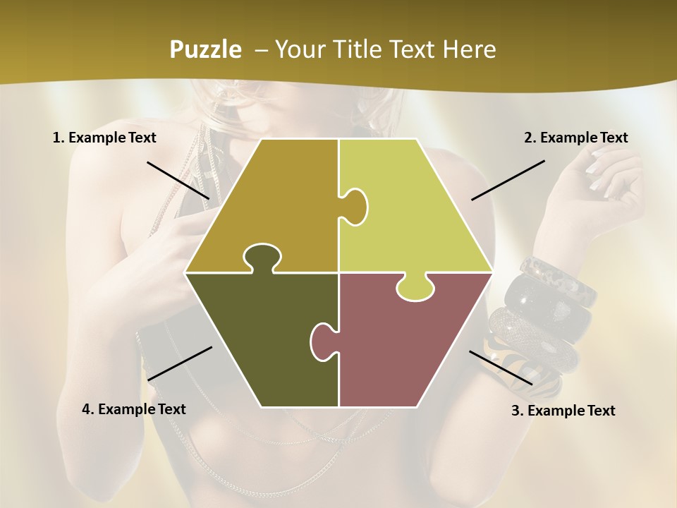 Underwear Provocative Summer PowerPoint Template