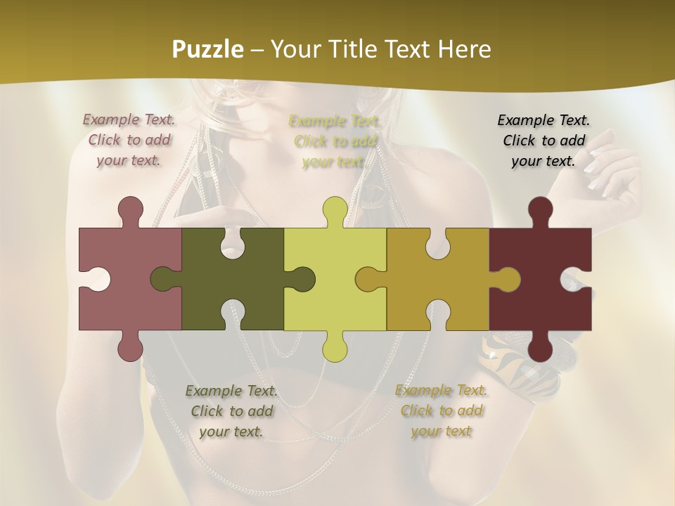 Underwear Provocative Summer PowerPoint Template