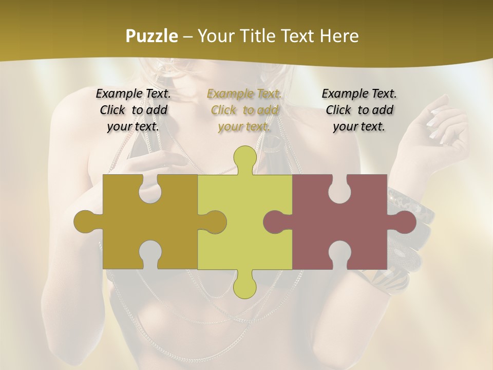 Underwear Provocative Summer PowerPoint Template