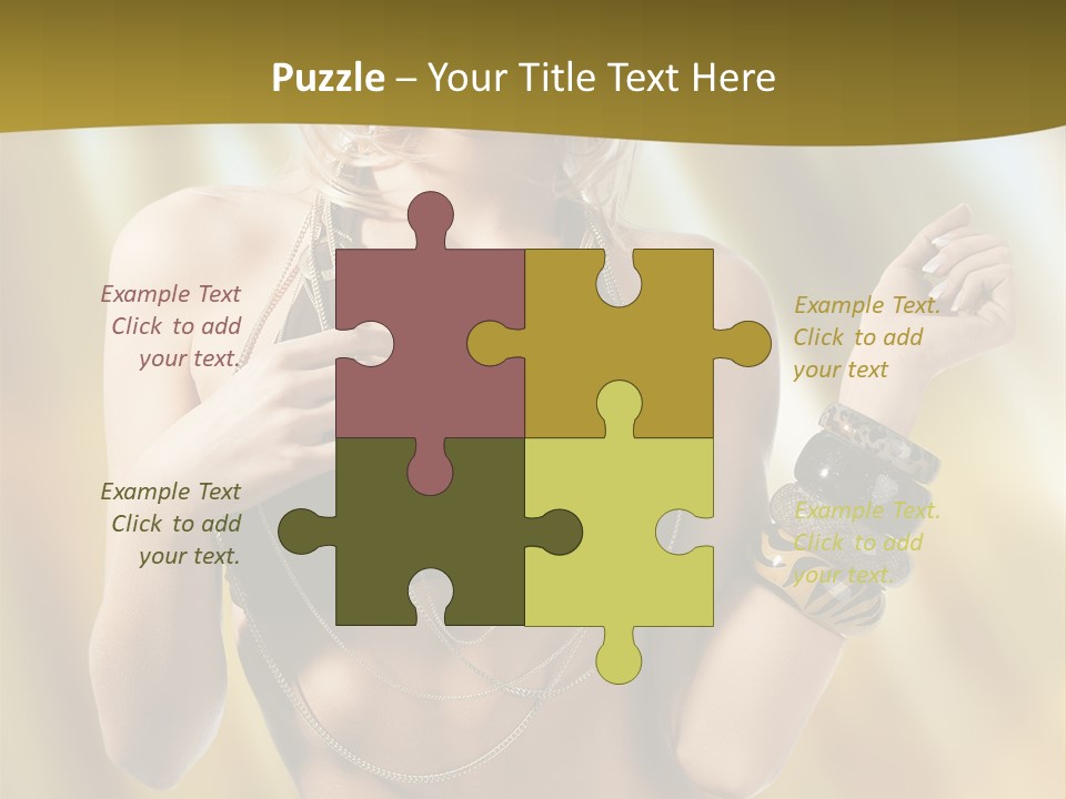 Underwear Provocative Summer PowerPoint Template