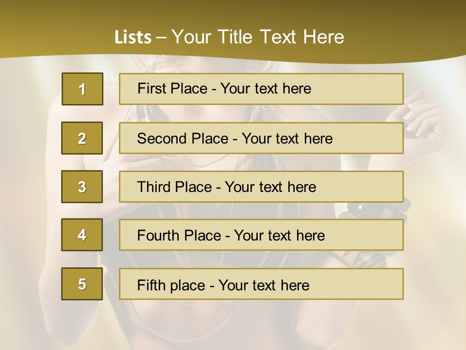 Underwear Provocative Summer PowerPoint Template